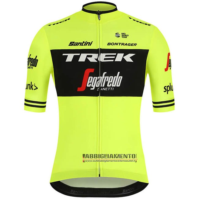 Abbigliamento Trek Segafredo 2019 Manica Corta e Pantaloncino Con Bretelle Verde Nero - Clicca l'immagine per chiudere